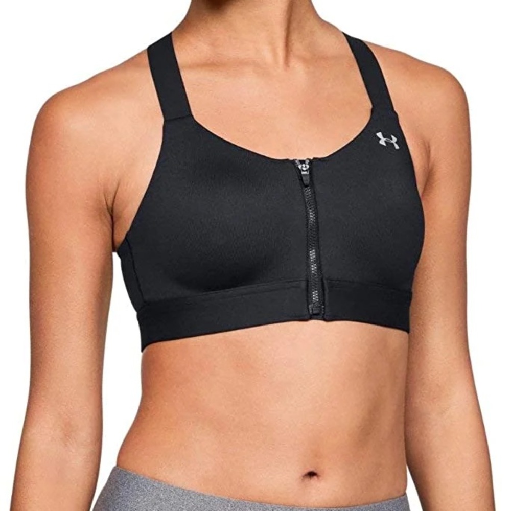 Under Armour Women's Black Cross-Back Sports Bra